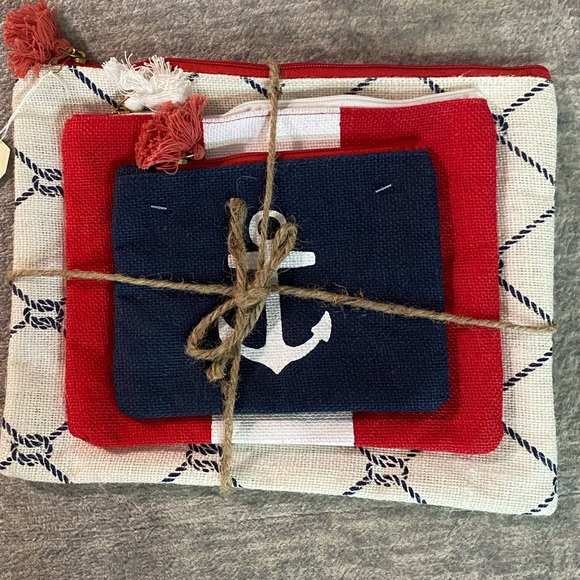 Mud Pie Other - Nautical Make up Organizer Set